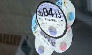 Damian blog on Road tax disc on car windscreen