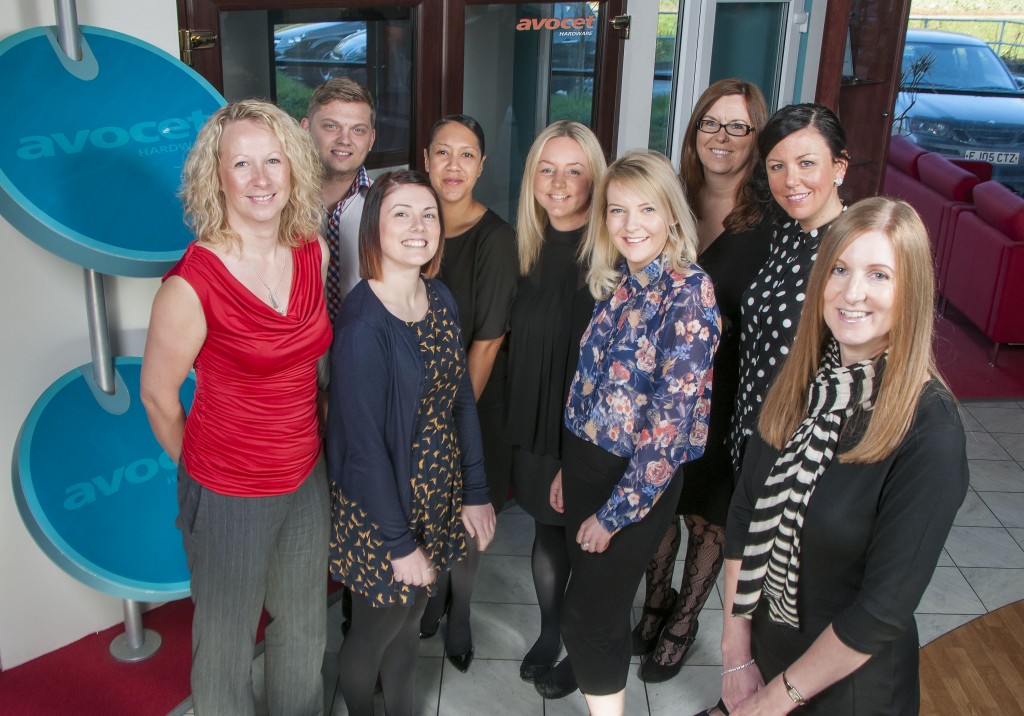 Hamer time - Avocet telesales manager, Michelle Hamer (front right) with the rest of Avocet's telesales team